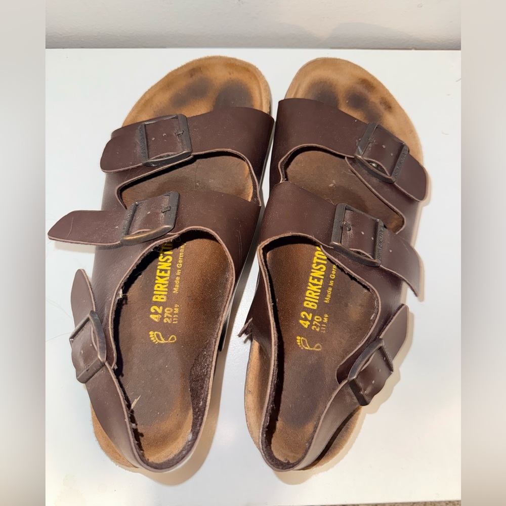 Birkenstock Milano Men’s Dark Brown Sandals with strap
